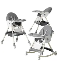 GENERICO - Silla De Comer multifuncional balancín hasta 30 kilos gris