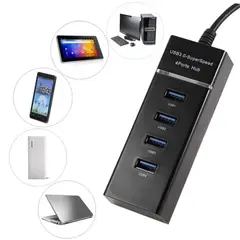 GENERICO - Hub 4 Puertos USB 3.0 5gbps 30 cm Indicador Led Super Speed