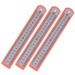 GENERICO - Regla De Metal De 20 Cm Por 12 Unidades