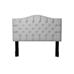 MUEBLES MACRUMO - Cabecera Alta Varsovia King - Gris Plata Antifluido
