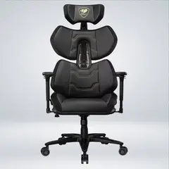 COUGAR - SILLA GAMING TERMINATOR ELITE GOLD SOPORTE LUMBAR VENTILADO POLIPIEL