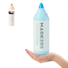 ELMEJORPRECIO - Organizador de Escritorio Lapiceros Modelo Plumón Celeste