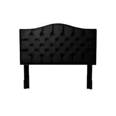 MUEBLES MACRUMO - Cabecera Alta Varsovia King - Negro Antifluido