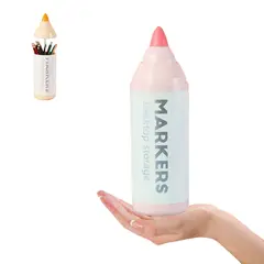 ELMEJORPRECIO - Organizador de Escritorio Lapiceros Modelo Plumón Rosado