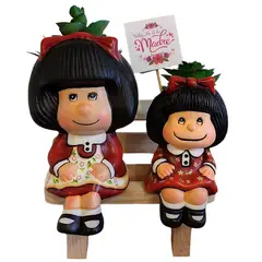 GENERICO - Regalo Maceta Mafalda Pintada a Mano Present
