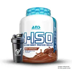 ANS PERFORMANCE - N-Iso 100% Hydrolyzed Chocolate 5 Lbs 78 Sv + Shaker