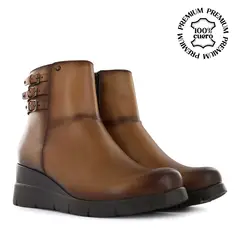 ECCO - Botines Confort Mujer Franca04 Apache Cuero Natural