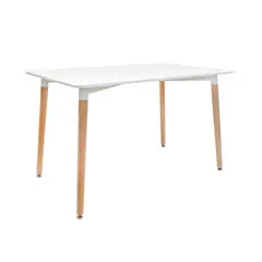 OFIDEAS - Mesa De Comedor Luigi Blanco 120x80 Cm
