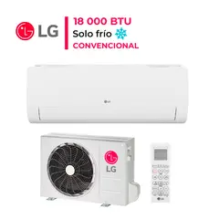 LG - Aire Acondicionado Split 18000 BtuH Convencional Frío Solo