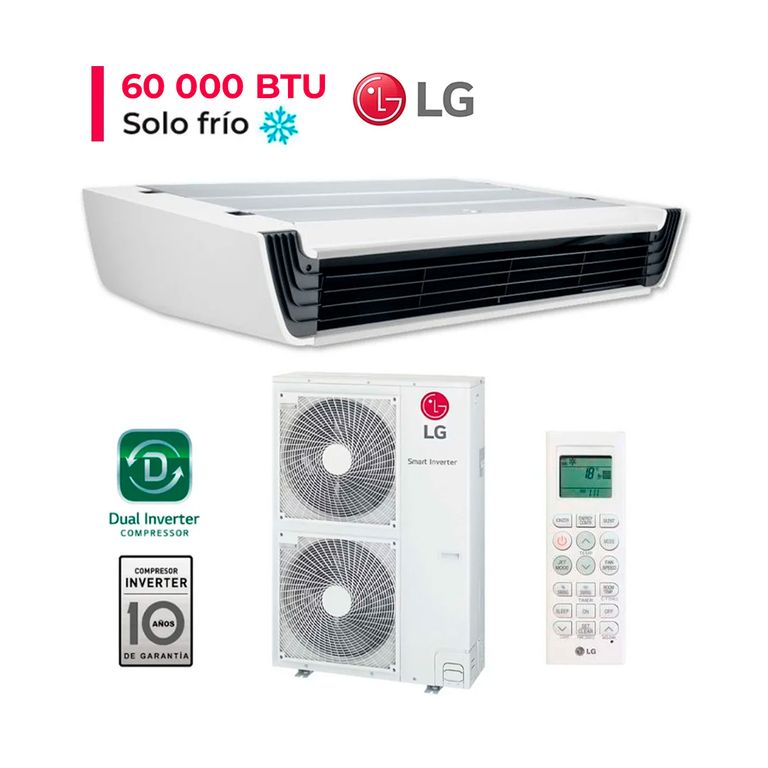 Aire Acondicionado Techo 60000 Btu Dual Inverter Frío Solo