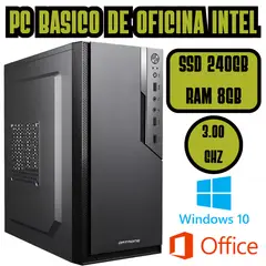 INTEL - COMPUTADORA BASICA DE OFICINA 3GHZ SSD 240GB RAM 8GB