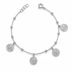 GENERICO - Pulsera Plata 950 San Benito Mujer
