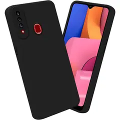 GENERICO - Case Protector para Samsung A20s Silicona Negro