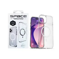 GENERICO - CASE SPACE CON MAGSAFE PARA IPHONE 12 TRANSPARENTE