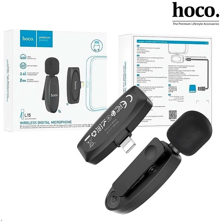 Micrófono L15 Inalámbrico conector Lightning Microfono