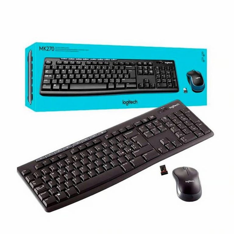 TECLADO Y MOUSE MK270 WIRELESS USB BLACK