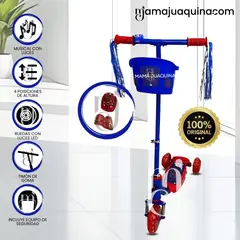 KIDS - Scooter para Niños con Kit de Protección «FUNNY RIDE» Blue