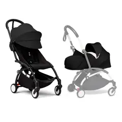 STOKKE - COCHE YOYO³ COMPLETO CHASIS NEGRO NEWBORN