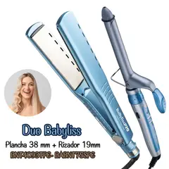 BABYLISS PRO - Combo Babyliss Plancha Pro Nano Titanium 38mm + Rizador Pro Nano Titanium 19mm