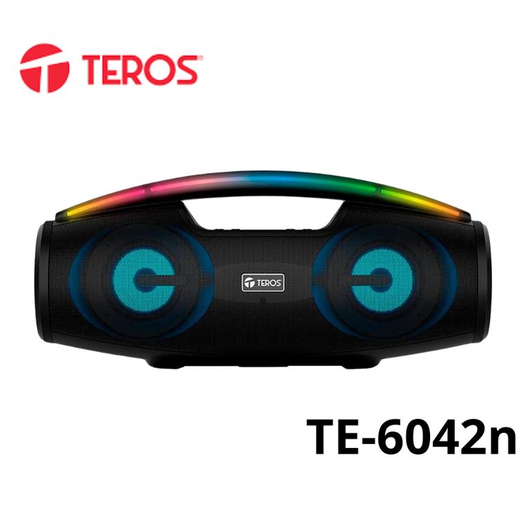 Parlante TE-6042N, bluetooth, 20 W (2 x 10 W), 3000 mAh, negro