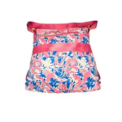 GENERICO - Bolso Mochila Cruzado Rosado Floreado