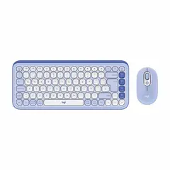 LOGITECH - ECLADO + MOUSE POP ICON BLUETOOTHWIRELESS SP COPILOT LILAC 920-013054
