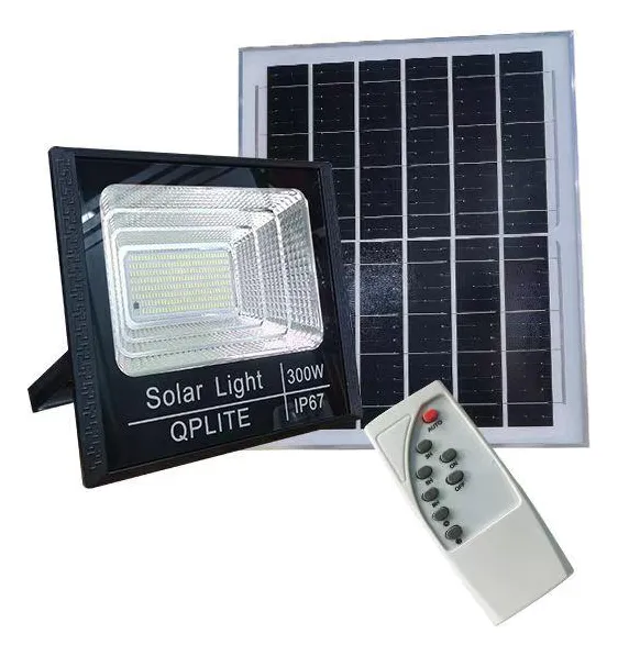 Foco Reflector Solar Interior Y Exterior 300w +control+panel