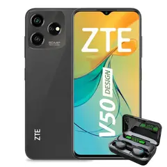 ZTE - V50 Design 256 GB 6 GB RAM - NEGRO + AUDIFONOS
