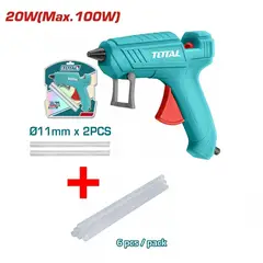 TOTAL TOOLS - PISTOLA DE SILICONA 100W - TT101116