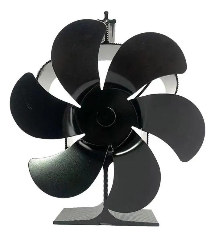 Ventilador Estufa A Leña 6 Aspas Chimenea Sin Electricidad