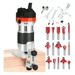 QUICK - Kit Fresadora Tupi 635mm 600w Recortadora 30000rpm+15 Fresa