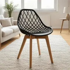 GENERICO - Silla de diseño Turia negro Innovaciones Lumik