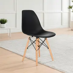 GENERICO - Silla Eames Lumix vintage negro Innovaciones Lumik