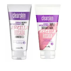 AVON - Clearskin mascarilla facial y exfoliante arcilla rosada