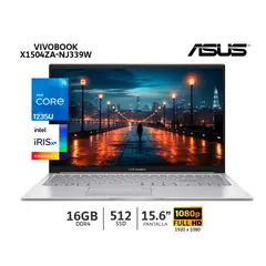Laptop Vivobook X1504ZA-NJ339W Ci5 1235U 16Gb Ram 512Gb SSD 156” FHD Win11
