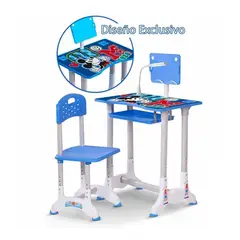 GENERICO - Set de Silla y Escritorio Regulable para Niños DISEÑO DE MICKYE