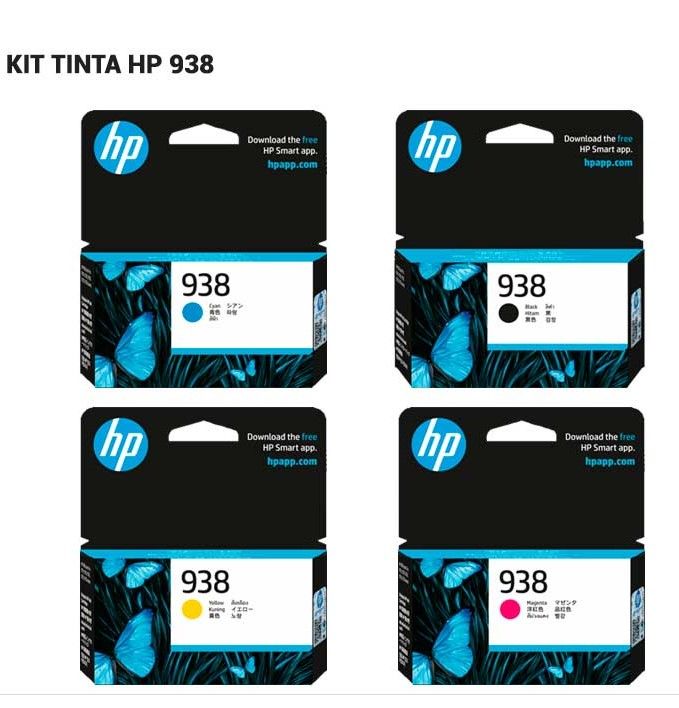 Kit De 4 Cartuchos 938 ORIGINAL para HP9730 9730