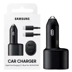 SAMSUNG - Cargador De Auto 45w Galaxy S23 Plus Ultra Original