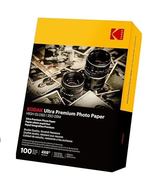 Papel Fotográfico Ultra Premium 250Gsm High Gloss 4R x100