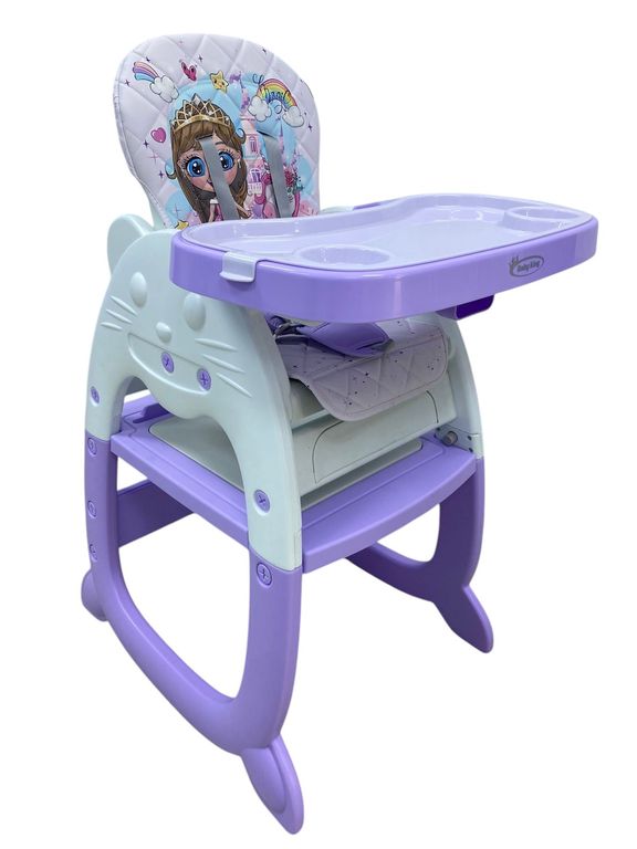 Silla comedor Para Bebé 4en1Escritorio Carpeta Mecedora