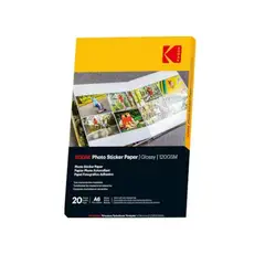 KODAK - Papel Fotográfico Adhesivo Sticker 120gsm 10x15cm A6