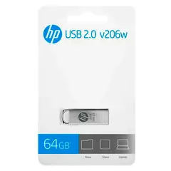 HP - Memoria USB 64GB V206W Metal