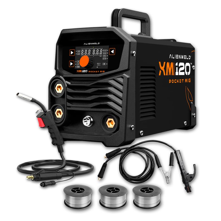 Soldadora Inversora Mig Flux 120A + 3kg Alambre Flux