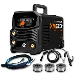 ALIENWELD - Soldadora Inversora Mig Flux 120A + 3kg Alambre Flux