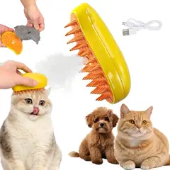 GENERICO - Cepillo Peine a Vapor 3 en 1 para Gatos y Perros Recargable