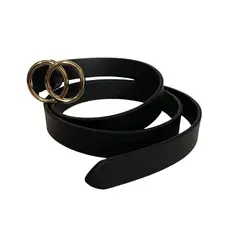 KAST PE - Correa hebilla dorada Caitlyn 2cm para Mujer - Negro