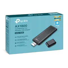 TP LINK - Adaptador USB inalámbrico Wi-Fi 6 de doble banda AX1800