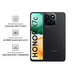 HONOR - Celular X7C 8GB 256GB Midlight Black