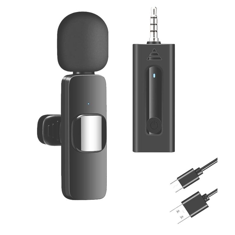 Microfono Corbatero Solapero Inalambrico 35mm Aux Pc Parlante k35