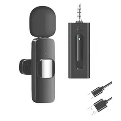 GENERICO - Microfono Corbatero Solapero Inalambrico 35mm Aux Pc Parlante k35